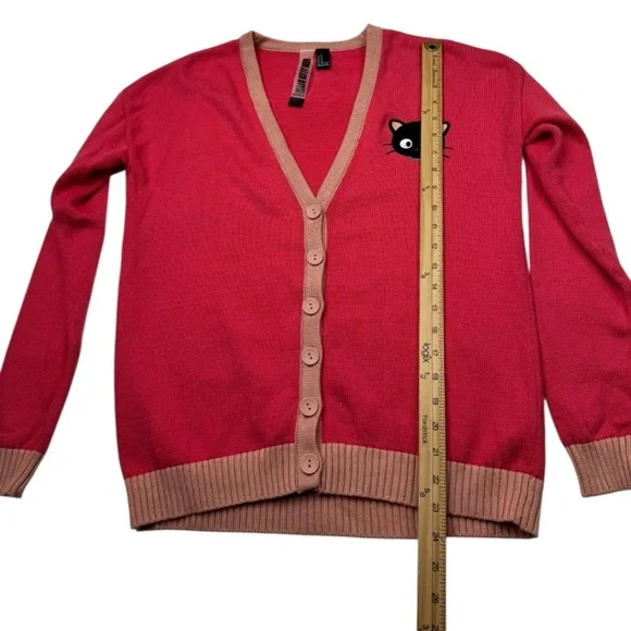 Hello Kitty X Forever 21 Chococat Coral Cardigan - Picture 12 of 13